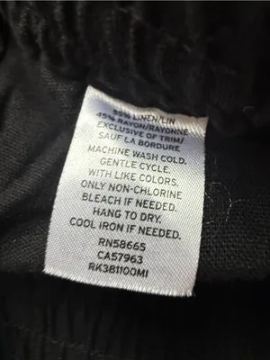 NWT Susina Linen Blend Black Shorts Size XL thumbnail 5