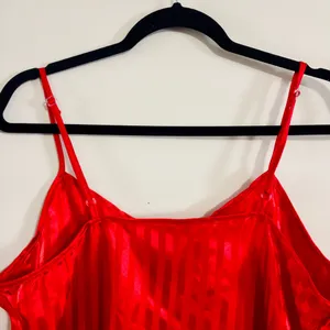 Vintage 90’s Red Slip Chemise Slip Nightgown Large Valentines Day Sexy Siren thumbnail 4