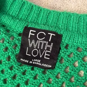 Green Open Knit Cropped Fishnet Sweater Size L See Through‎ Layering Festival thumbnail 3