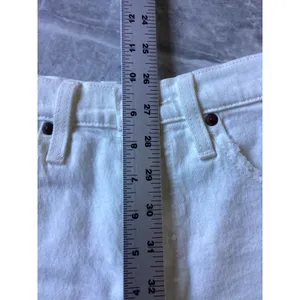 Levis 501 Original High Rise White Denim Cut Off Shorts 56327-0248 Womens W24 thumbnail 4