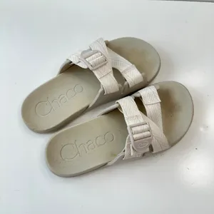 Chaco Z/Cloud Sandals Slides Adjustable Straps Beige Casual‎ Comfort Womens W6 thumbnail 6