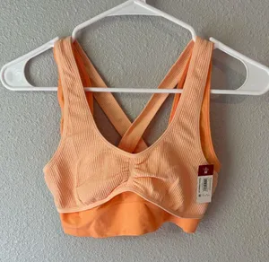 No Boundaries Women's Orange Sports Bra thumbnail 1