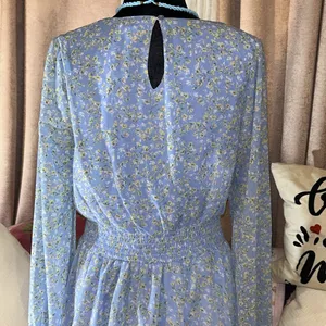 Size XL Long Sleeve Floral Ruffled Dress thumbnail 9