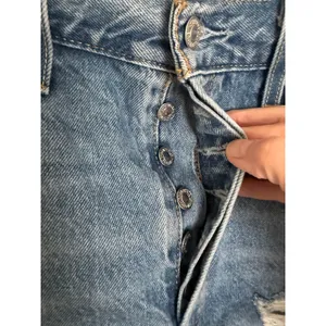 Levi's Denim Shorts Womens 501 Original Cutoff Size 32 Blue Distressed High Rise thumbnail 2