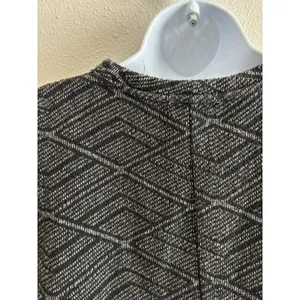 Zara Trafaluc Women's Grey Geometric Knit Short Sleeve Mini Dress Size‎ S Small thumbnail 5