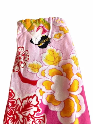 Natori Asian Motif Bright Pink Floral Lounge pajama pants size medium thumbnail 4