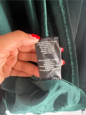 Blank‎ NYC Emerald Green Velvet Draped Open Front Blazer thumbnail 7