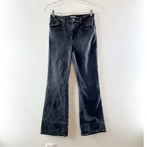 Good American High Waisted Denim Good Flare Jeans Washed Black 8 / 29 thumbnail 2