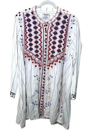 Johnny Was Workshop Vintage Style Embroidered Tunic thumbnail 1