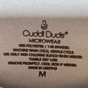 Cuddl Duds Microwear Long Sleeve Top Tan Black Animal Print Crew Neck‎ Womens M thumbnail 5