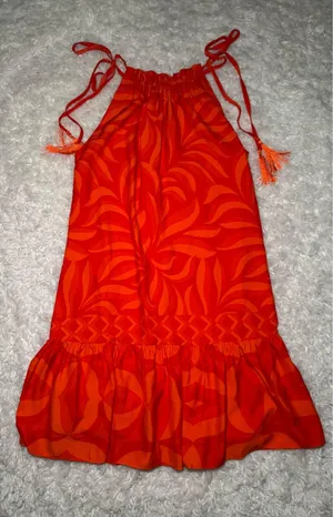 Tropical Dress Red Size M thumbnail 1