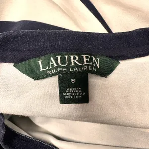 Lauren Ralph Lauren Bell Ruffle Sleeve Striped Top‎ 100% Cotton Size S thumbnail 8