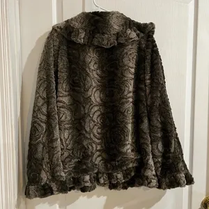 Damselle Fur Jacket Brown Size M thumbnail 4