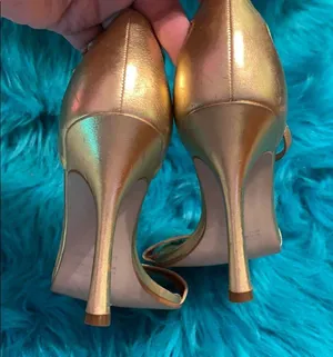 Cathy Jean EUC T-strap metallic heel thumbnail 5