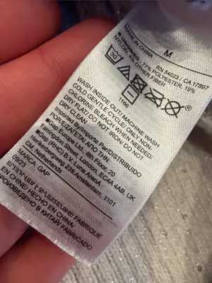 GAP Cream Ribbed Shimmer Crewneck Sweater Size Medium - C11-638 thumbnail 7