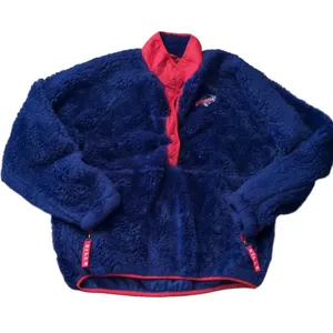 GIII Blue Red Fleece Buffalo Bills Pullover Size Small thumbnail 2