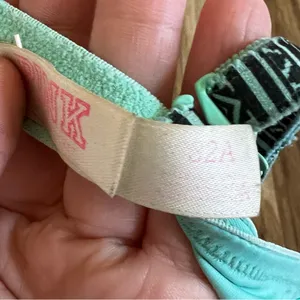 Pink Victoria’s Secret blue green bra thumbnail 4