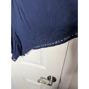 AERIE Lace Trimmed Gauzey‎ Navy Blue Shorts Size XXL thumbnail 5