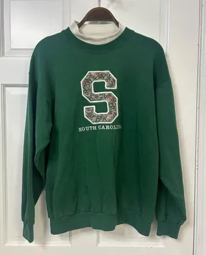 Vintage Embroidered Green 'S' South Carolina Crewneck Sweater thumbnail 1