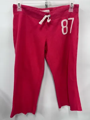 Aeropostale Sweatpants w’87 Detail large spellout on backside bottom size M FLAWED thumbnail 1