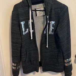 Reflex hoodie medium with glitter. Gray. Very nice condition. Soft and cozy thumbnail 1