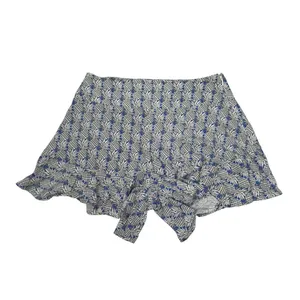 Maeve Anthropologie Pineapple Print Ruffle‎ Hem Shorts Blue White Women Size 0 thumbnail 2