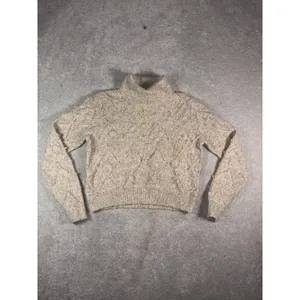broadway 33 pearl embellished sweater wool blend Medium Turtle Neck thumbnail 2