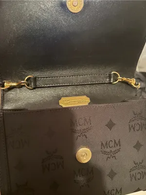 Mcm sure and leather black crossbody thumbnail 9
