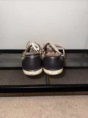 Coach Brown Signature Canvas Sneakers with White Laces thumbnail 3
