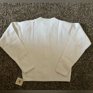 Vintage 80s Lightweight‎ Knit Zip Up Athletic Jacket Oversized Cropped Sz S thumbnail 2