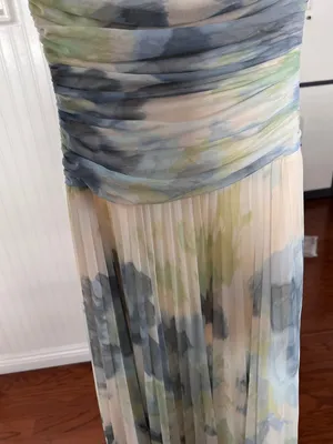 Abercrombie & Fitch Giselle Drop-Waist Mesh Maxi Dress XSP thumbnail 12