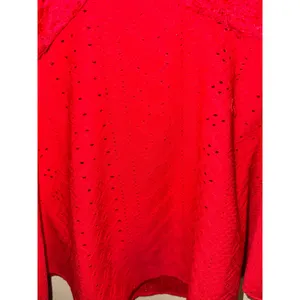 Red Eyelet Lace Halter Babydoll Camisole Top Bohemian V-Neck S Festival Coquette thumbnail 4
