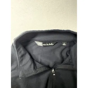 Travis Mathew Womens Black Quarter Zip Long Sleeve Performance Pullover Size M Size M thumbnail 3