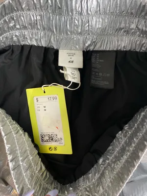 BNWT Justine skye silver metallic mini skirt thumbnail 4
