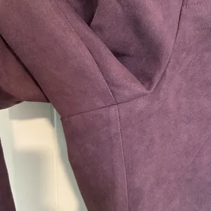 EUC Vintage Birch Hill‎ women’s dark purple faux suede casual pants size 10 thumbnail 3