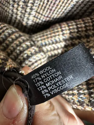P191. The Limited Plaid Wool Blend Pencil Skirt - Brown & Black thumbnail 4