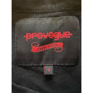 Provogue‎ Mens Shirt Small Black Long Sleeve Fashion Forward Streetwear Punk thumbnail 8