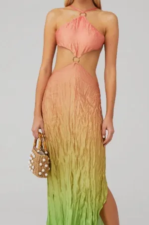 NWT Baobab Kira Maxi Dress Sunset Orange thumbnail 2