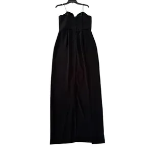 Amanda Uprichard Cherri Gown Black Strapless Maxi Dress Slit Revolve Large thumbnail 6