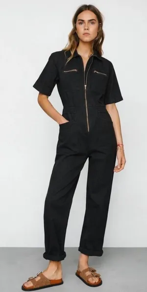 Nasty Gal Denim Boilersuit | Utility Jumpsuit thumbnail 1