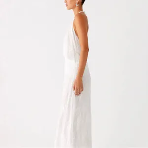 Peppermayo Reinhart Halter Maxi Dress White thumbnail 4