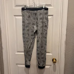 Harry Potter Pajama Set‎ Women's Gray Long Sleeve Top Pants Lounge Sleepwear M thumbnail 8