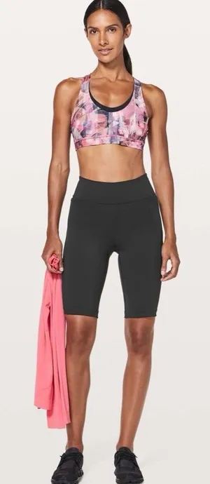 Lululemon On Pace Short *10" Black W7AOFS size 8 bike shorts thumbnail 1