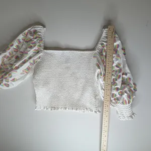 Queen of Sparkles White Smocked Rainbow‎ Sequin Top & Skirt Coord Set Medium thumbnail 15