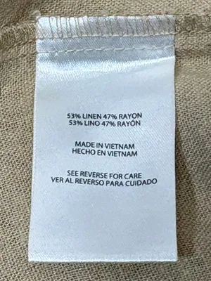 Express Summer-Blend Linen Square Neck‎ Tank Cream Size Medium NWT thumbnail 5