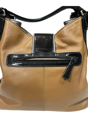 BRIGHTON Fashionista City Block Dovima Brown Black Zebra Shoulder Hand Bag Purse thumbnail 2