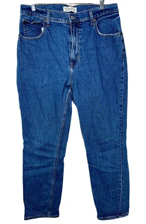 Abercrombie & Fitch Curve Love Slim Straight Ultra High Rise Jeans Size 31 12 S thumbnail 1