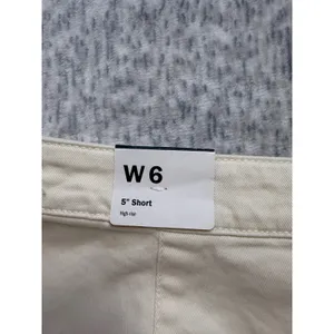 Alpine Design Womens Mixed Fabric Corduroy Shorts Off White High Rise ADW24806 6 thumbnail 5