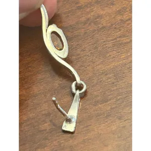 925 Sterling silver earrings v98 3.23g 1.5inch thumbnail 7