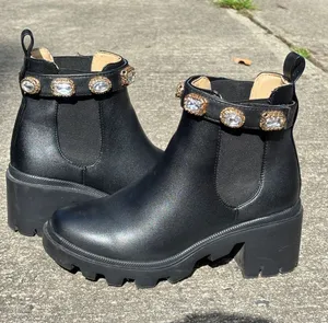 Steve Madden Amulet Jewel-Embellished Ankle Boots thumbnail 1